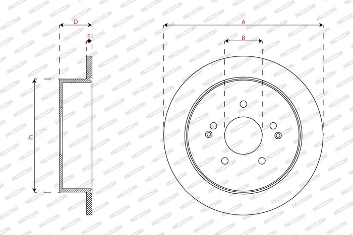 Kpl. Scheibenbremsen hinten L/R passt zu: SSANGYONG ACTYON II, KORANDO, TIVOL...