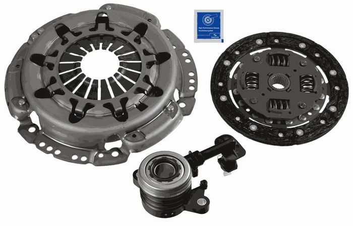 Satz der Kupplung mit Hydrauliklager (190mm) passt zu: NISSAN MICRA III 1.0/1...