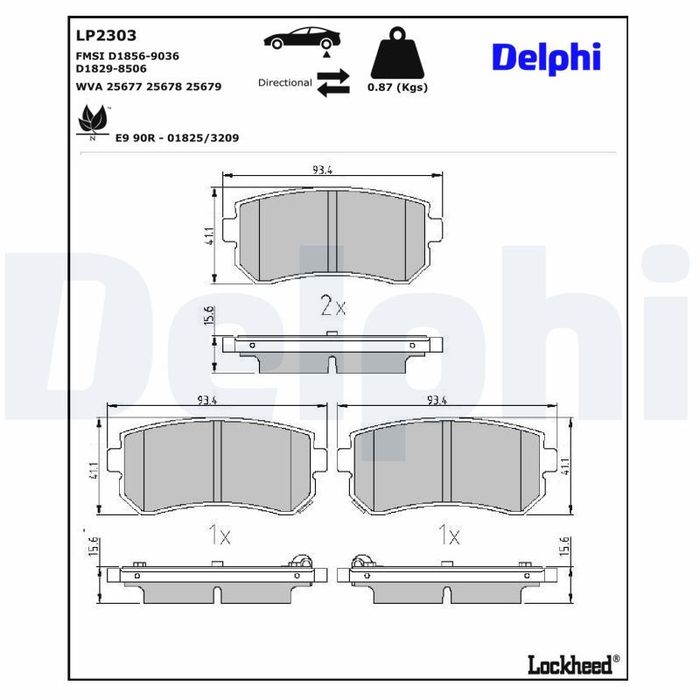 Bremsbelagsatz hinten , passt zu: HYUNDAI CRETA, I20 I, I30, IX35, KONA, SONA...