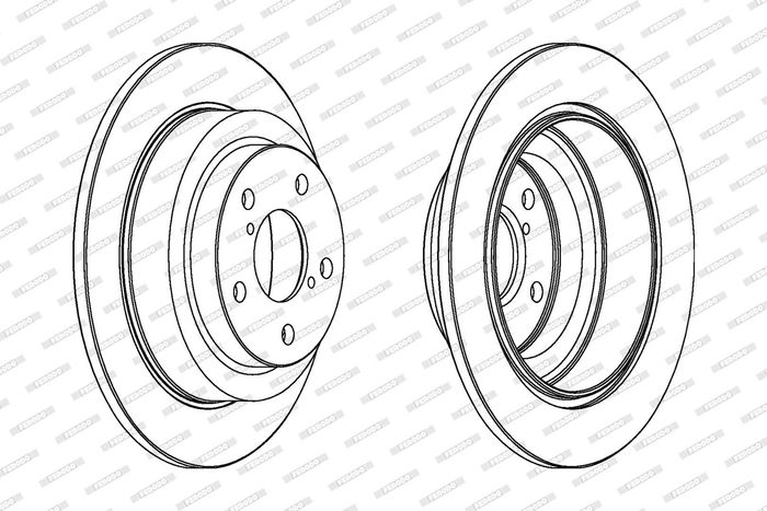Kpl. Scheibenbremsen hinten L/R passt zu: SUBARU FORESTER, IMPREZA, LEGACY I,...