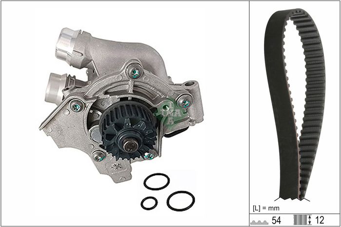 Kühlmittelpumpe, mit dichtung ((EN) with a belt) passt zu: AUDI A3, A4 ALLROA...