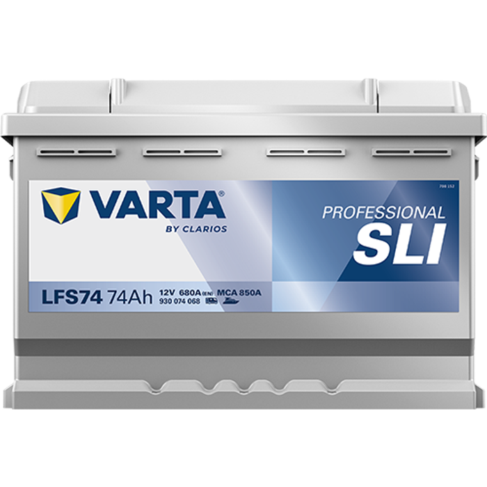 Batterie VARTA 12V 74Ah/680A (EN) PROFESSIONALl STARTER SLI (P+ standardpol)...