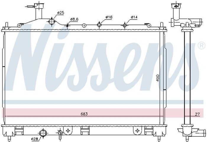 Kühler Motor (automatikgetriebe) passt zu: MITSUBISHI OUTLANDER III 2.2D 08.12