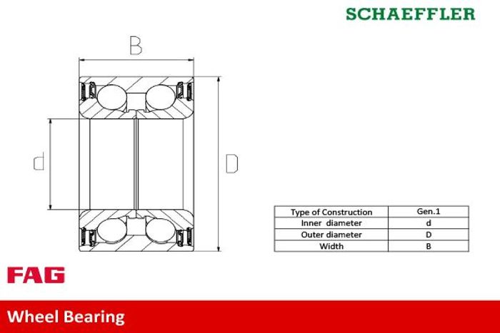 Radlagersatz hinten L/R (37x74x45) passt zu: OPEL CALIBRA A, OMEGA A, OMEGA B...