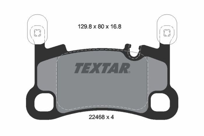 Bremsbelagsatz hinten , passt zu: PORSCHE CAYENNE 2.9-4.0 05.17