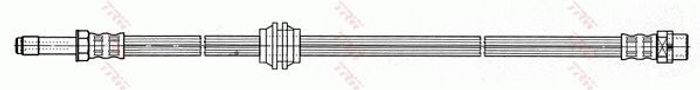 Bremsleitung elastisch vorne L/R (länge 508mm, M10x1/M10x1) passt zu: BMW 3 (...