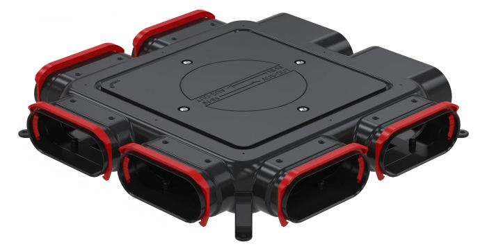 ComfoCube Verteiler CK300 6 x flat 51 für ComfoTube flat 51, mit RapidLock-Verbinder