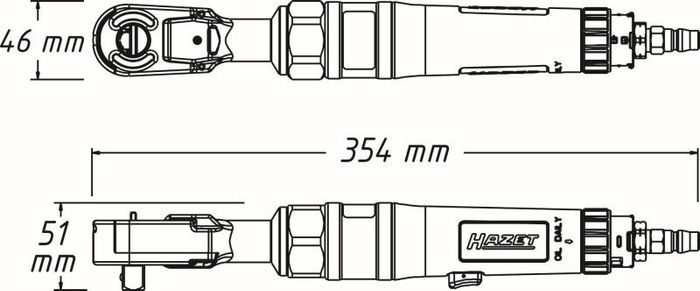 Schlüssel Eeckig / verriegelung, betriebsart: pneumatisch, 1/2", max. Moment:...