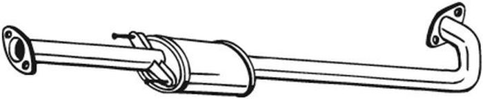 Schalldämpfer des Auspuffsystems Mitte passt zu: HYUNDAI I30 1.4/1.6 10.07-06.12