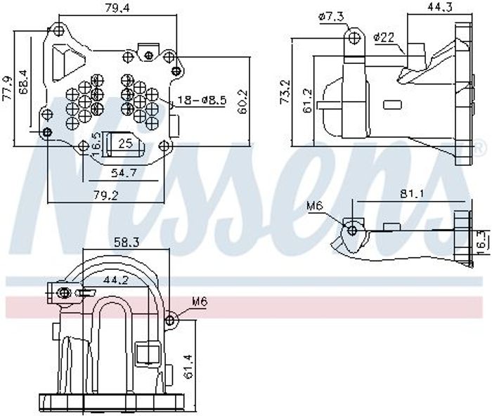 Abgaskühler passt zu: DS DS 3, DS 5; VOLVO C30, S40 II, S60 II, S80 II, V40,...
