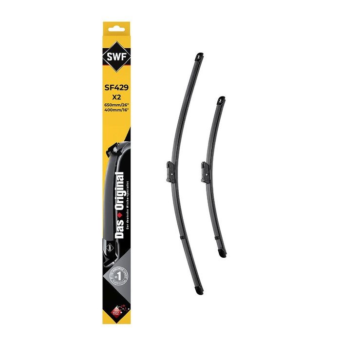 Wischerblatt Flachbalkenwischer vorne mit Spoiler (2Stück) Visioflex 650/400m...