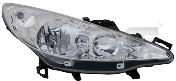 Scheinwerfer L (H1/H7, elektrisch, mit motor, einsatzfarbe: chrom, blinkerfar...