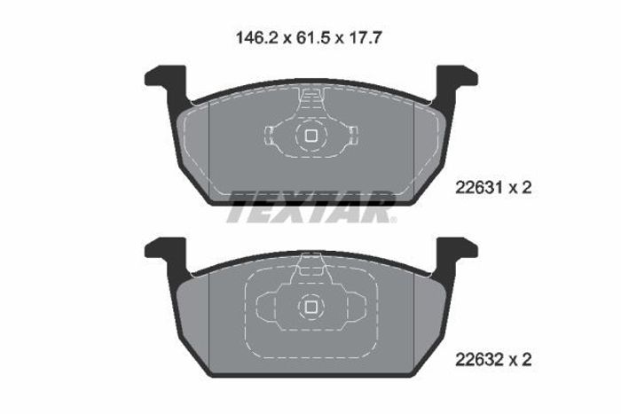 Bremsbelagsatz vorne , passt zu: AUDI A1, A1 ALLSTREET, A1 CITY CARVER; SEAT...