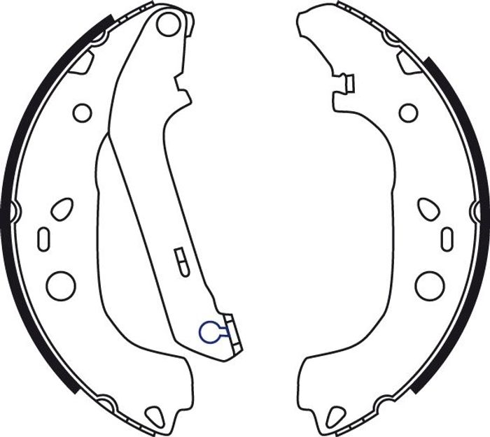 Bremsbacke passt zu: FORD FOCUS C-MAX, FOCUS II; MAZDA 3 1.4-2.0LPG 10.03-09.12