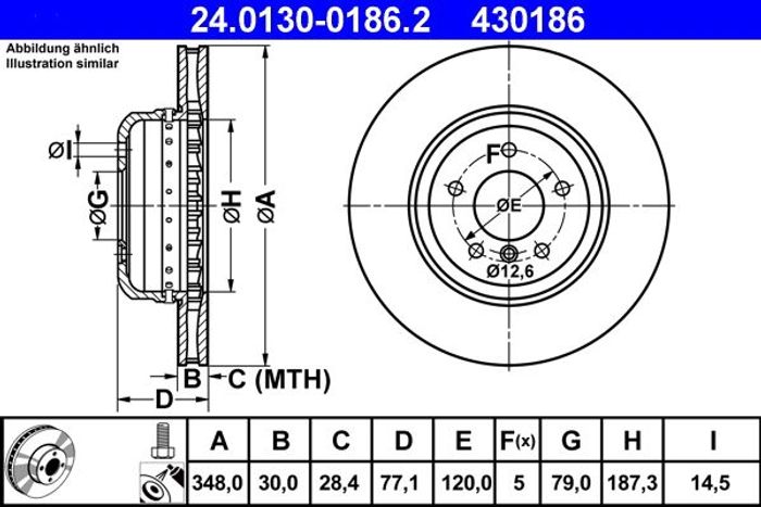 Zweiteilige Bremsscheibe vorne L/R passt zu: BMW 5 (E60), 5 (E61), 6 (E63), 6...
