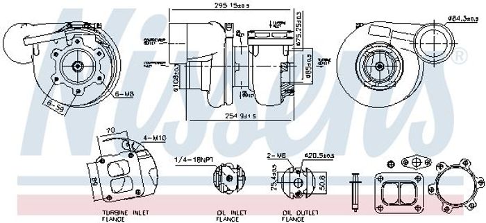 Turbolader (mit Montageset) passt zu: RVI KERAX, PREMIUM dCi11-270-dCi11G 08.00