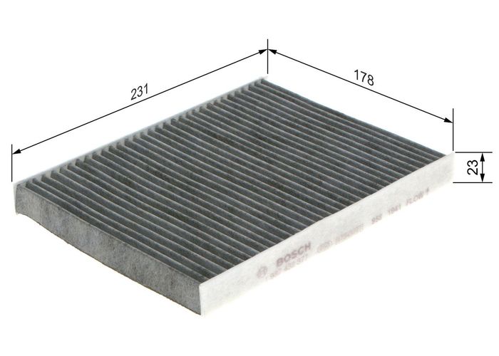 Innenraumluftfilter mit aktivkohle passt zu: FIAT BRAVO, BRAVO II, STILO; LAN...