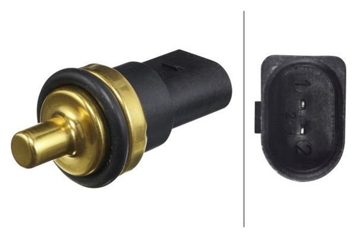 Kühlmitteltemperatur -Sensor (anzahl der Pins: 2, schwarz) passt zu: MAN TGE;...