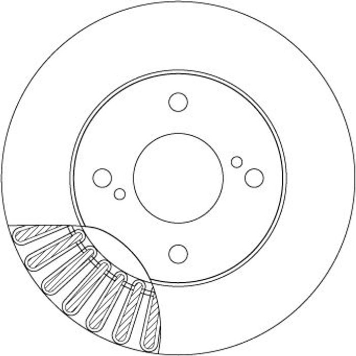 Bremsscheibe vorne L/R passt zu: SUZUKI CELERIO, IGNIS III 1.0/1.2/1.2H 03.14
