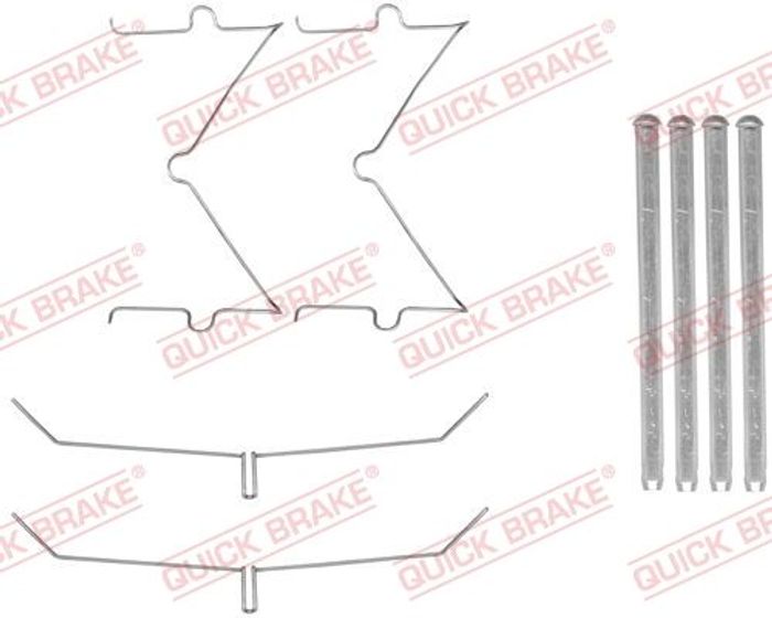Montagesatz des Bremsklotzes vorne passt zu: TOYOTA HILUX VII 2.5D/3.0D 03.05...