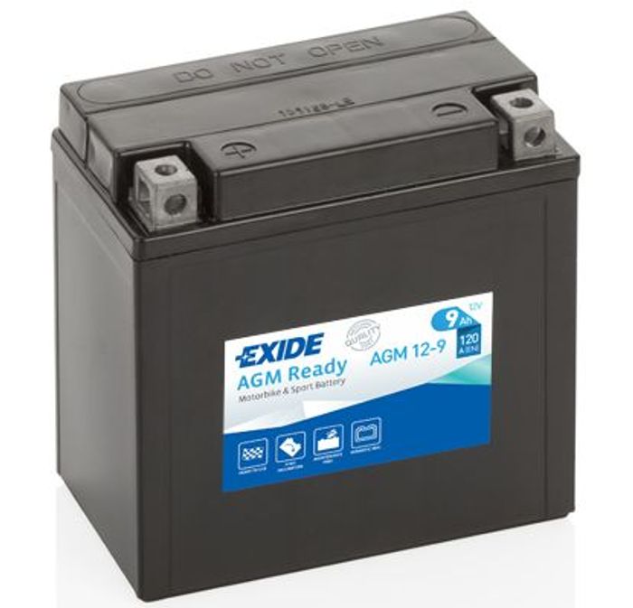 Batterie AGM EXIDE 12V 9Ah 120A L+ Wartungsfrei 135x75x140mm Starter YTX9C-BS...