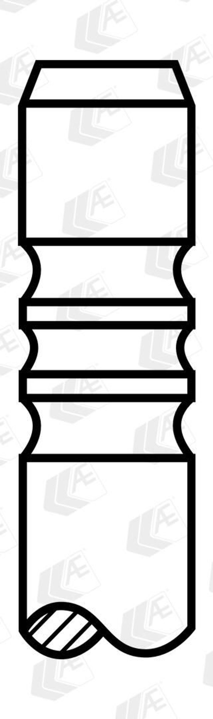 Auspuffventil (27,6x6x102,2) passt zu: OPEL ASTRA F, ASTRA F CLASSIC, ASTRA G...