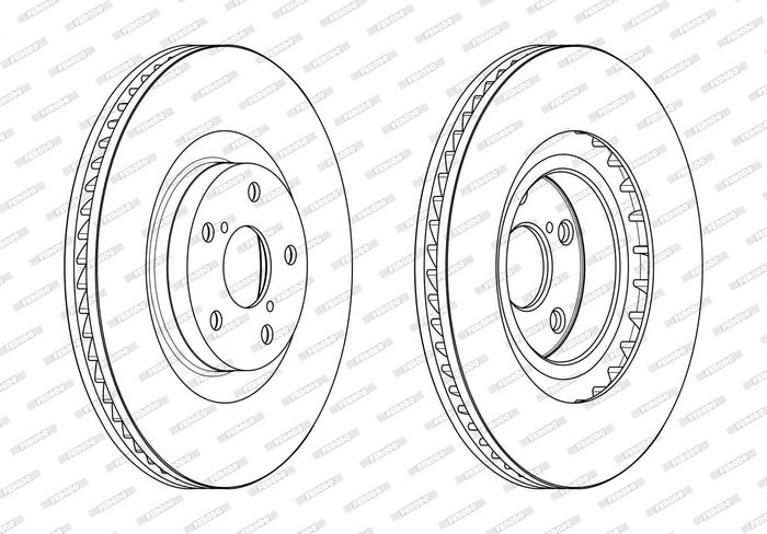 Bremsscheibe vorne L passt zu: LEXUS GS 3.5 08.05-11.11