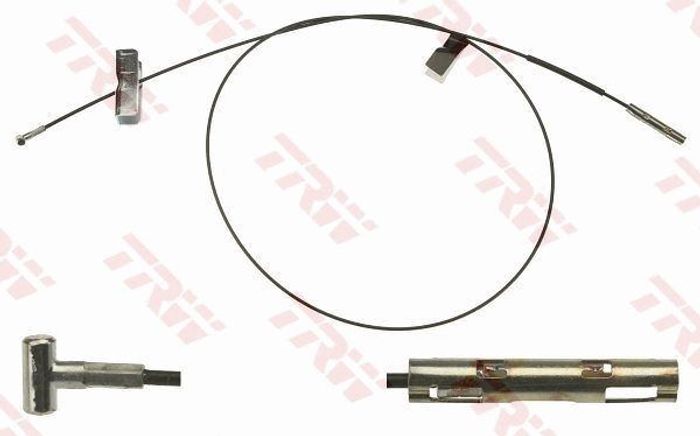 Handbremsseil mitte L/R (1585mm, bremsen: Scheiben-) passt zu: NISSAN PRIMAST...