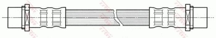 Bremsleitung elastisch hinten L/R (länge 245mm, M10x1/M10x1) passt zu: CHEVRO...