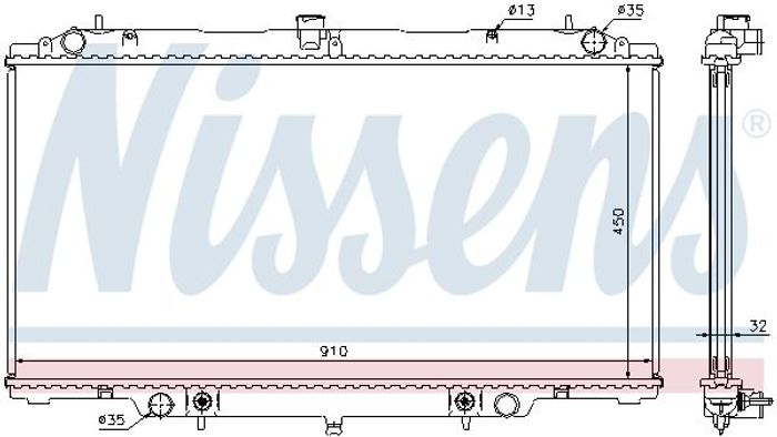 Kühler Motor (mit First Fit Elementen) passt zu: NISSAN PATROL GR V 2.8D/3.0D...