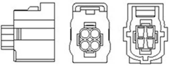 Lambdasonde (anzahl der Leitungen 4, 320mm) passt zu: MERCEDES A (W169), B SP...