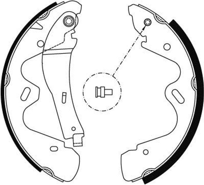 Bremsbacke passt zu: NISSAN CABSTAR E, TERRANO II 2.3D-3.0D 02.93-09.07