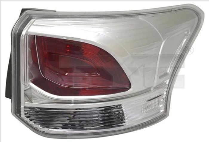 Lampe hinten L (äußerer Teil, P21/5W/P21W, glasfarbe rot) passt zu: MITSUBISH...