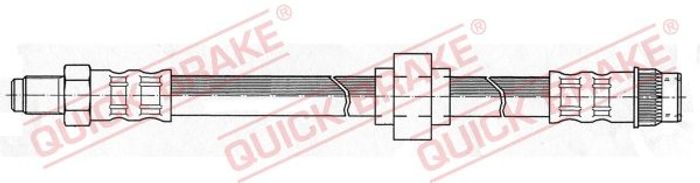 Bremsleitung elastisch vorne L/R (länge 402mm, M10x1/M10x1) passt zu: RENAULT...