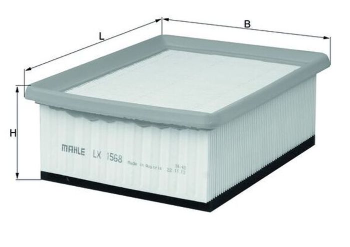 Luftfilter (Filterpatrone) passt zu: CITROEN BERLINGO; PEUGEOT PARTNER, PARTN...