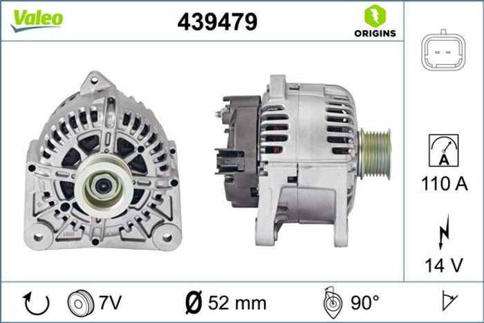 Alternator (14V, 110A, neu) passt zu: RENAULT GRAND SCENIC II, LAGUNA II, MEG...