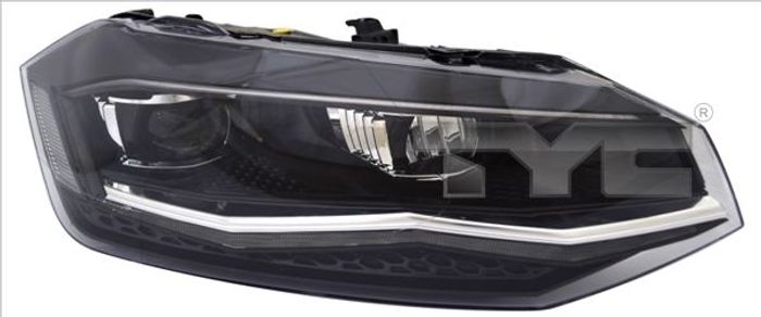 Scheinwerfer R (LED, elektrisch, mit motor) passt zu: VW POLO VI AW 09.17