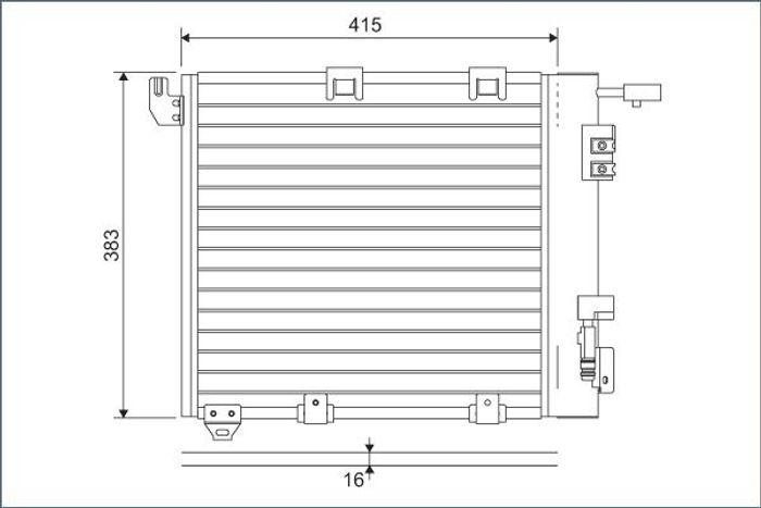Klimaanlage Kondensator passt zu: OPEL ASTRA G, ASTRA G CLASSIC, ZAFIRA A 1.7...