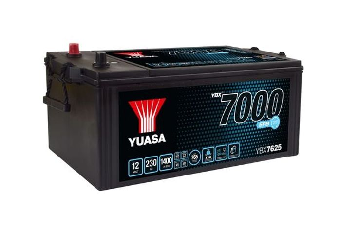 Batterie 12V 230Ah/1400A (EN) 7000 Series Super Heavy Duty EFB Hinterachse (L...