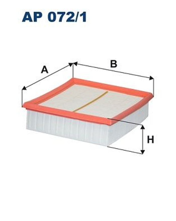 Luftfilter (Filterpatrone) passt zu: OPEL CORSA D, CORSA E 1.0-1.6 07.06