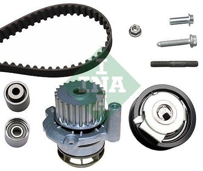 Ventilsteuerung Satz (Riemen + Rolle + Flüssigkeitspumpe) passt zu: AUDI A1,...