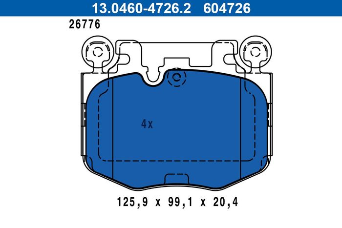 Bremsbelagsatz vorne , passt zu: BMW 2 (G42, G87), 3 (G20, G80, G28), 3 (G21)...