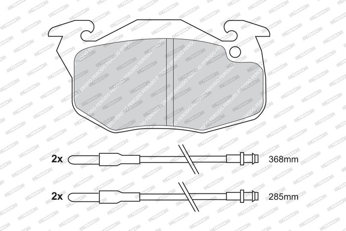Bremsbelagsatz vorne , passt zu: CITROEN AX, C15, ZX; PEUGEOT 106 I, 106 II,...