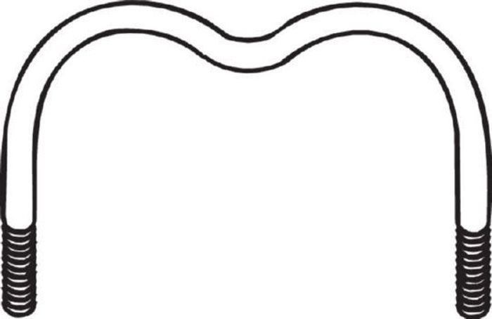 Befestigungsteil des Abgassystems (halter) passt zu: MERCEDES 124 (A124), 124...