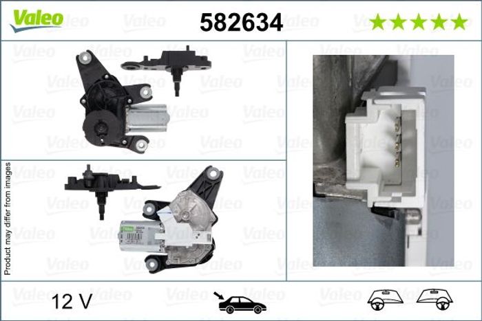 Wischermotor hinten passt zu: RENAULT ESPACE IV 11.02-12.15