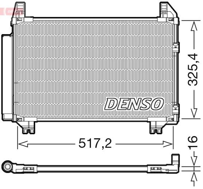 Klimaanlage Kondensator (mit Trockner) passt zu: TOYOTA YARIS, YARIS / VIOS 1...