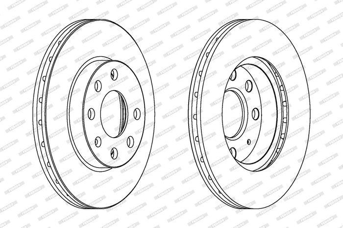 Kpl. Scheibenbremsen vorne L/R passt zu: OPEL CORSA C 1.0/1.2/1.7D 09.00-12.09
