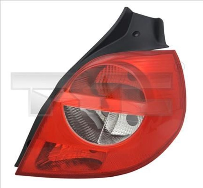 Lampe hinten R (blinkerfarbe weiß, glasfarbe rot) passt zu: RENAULT CLIO III...