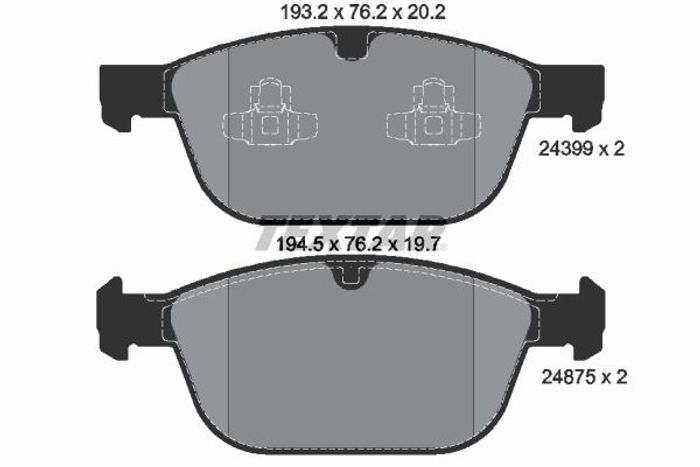 Bremsbelagsatz vorne , passt zu: VOLVO XC60 I, XC90 I 2.0-4.4 06.02-12.17