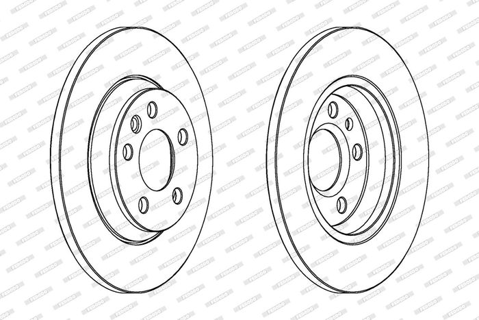 Kpl. Scheibenbremsen hinten L/R passt zu: FORD GALAXY I, GALAXY MK I; SEAT AL...